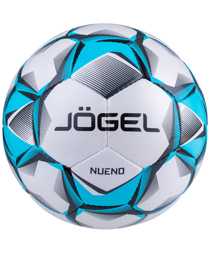 Мяч футбольный JOGEL Nueno №5, белый/голубой/черный