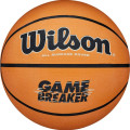 Мяч баск. WILSON GAMEBREAKER BSKT OR, WTB0050XB7, р.7, резина, бут.камера, оранжево-черный