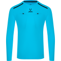 Футболка судейская с длинным рукавом JOGEL DIVISION PerFormDRY Referee LS Tee, голубой