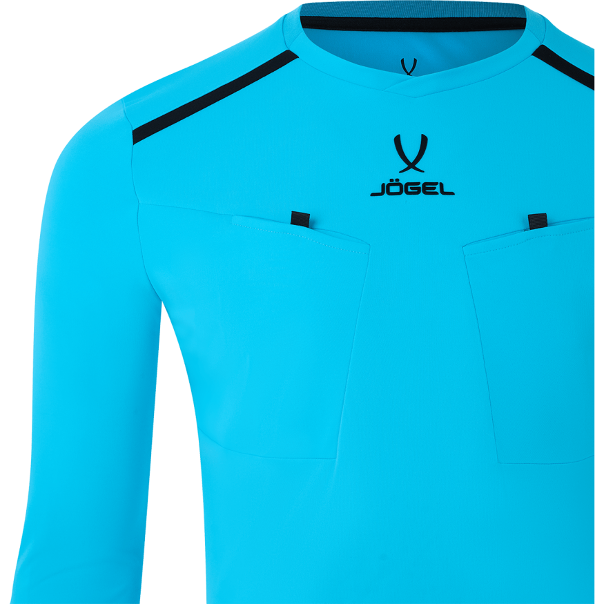 Футболка судейская с длинным рукавом JOGEL DIVISION PerFormDRY Referee LS Tee, голубой
