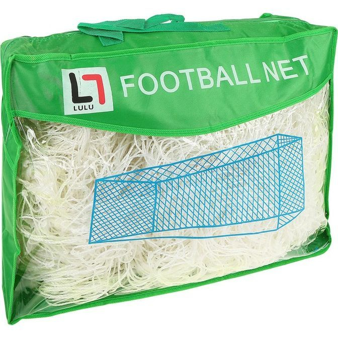 Сетка футбольная ONLYTOP, 7,5х2,5 м, нить 3 мм,  2 шт.