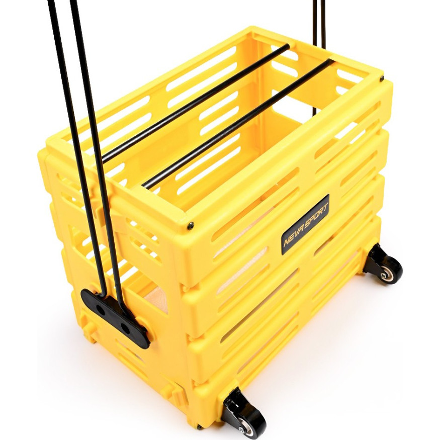 Корзина для теннисных мячей NEVA SPORT, UEA1, на 75 мячей, пластик, черный