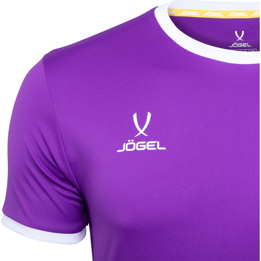 Футболка футбольная JOGEL CAMP Origin, фиолетовый/белый, детский