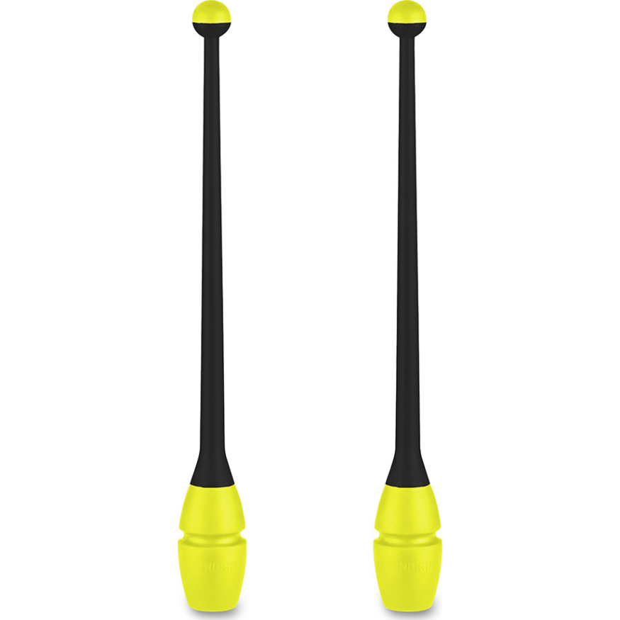 Булавы для художественной гимнастики INDIGO IN017, длина 36 см, каучук, вставляющиеся