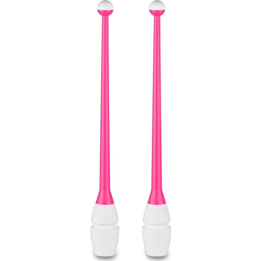 Булавы для художественной гимнастики INDIGO IN017, длина 36 см, каучук, вставляющиеся