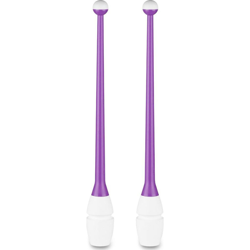 Булавы для художественной гимнастики INDIGO IN017, длина 36 см, каучук, вставляющиеся