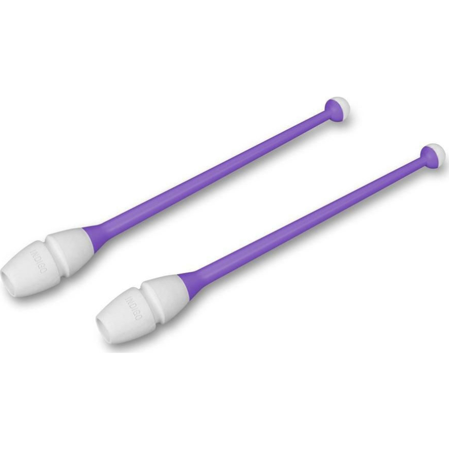 Булавы для художественной гимнастики INDIGO IN017, длина 36 см, каучук, вставляющиеся