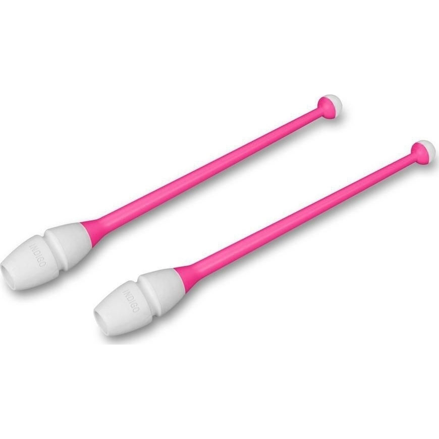 Булавы для художественной гимнастики INDIGO IN017, длина 36 см, каучук, вставляющиеся