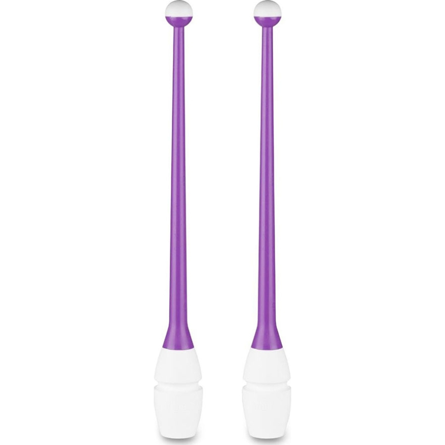 Булавы для художественной гимнастики INDIGO IN017, длина 36 см, каучук, вставляющиеся