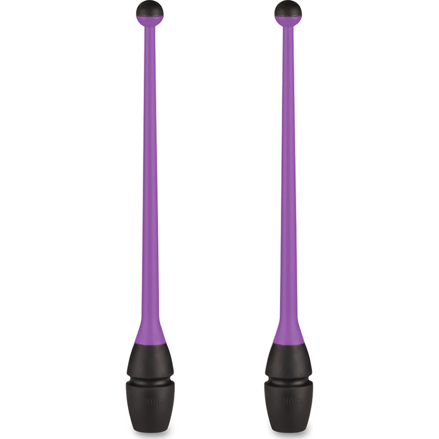 Булавы для художественной гимнастики INDIGO IN017, длина 36 см, каучук, вставляющиеся