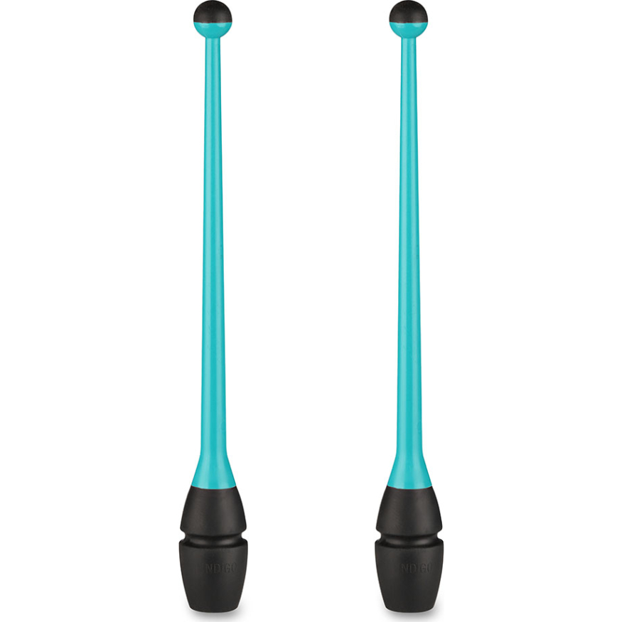 Булавы для художественной гимнастики INDIGO IN017, длина 36 см, каучук, вставляющиеся