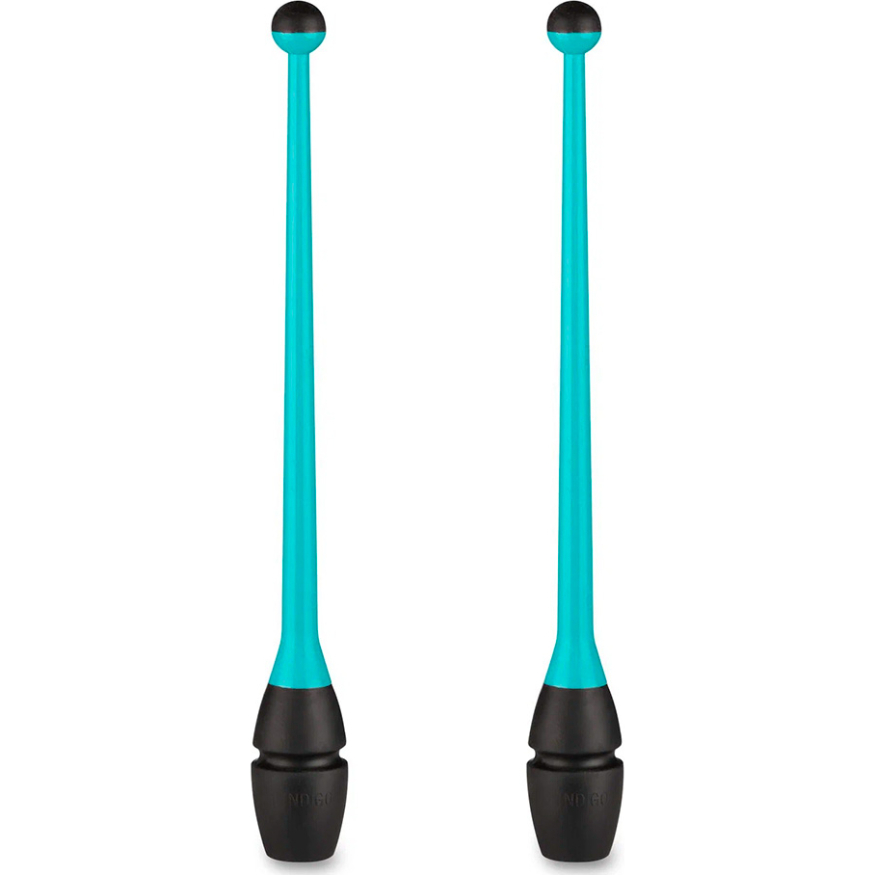 Булавы для художественной гимнастики INDIGO IN017, длина 36 см, каучук, вставляющиеся