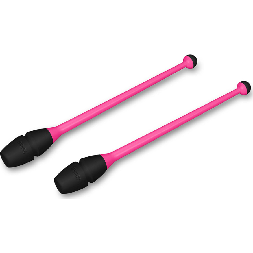 Булавы для художественной гимнастики INDIGO IN017, длина 36 см, каучук, вставляющиеся