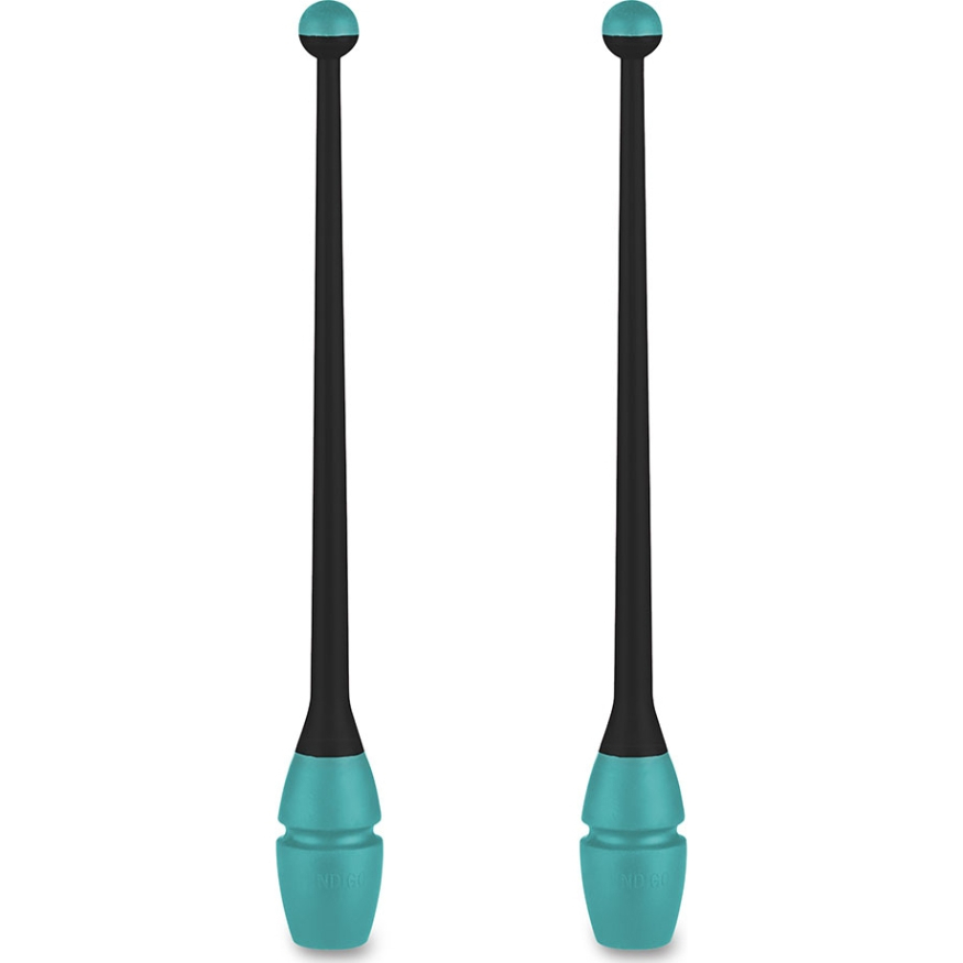 Булавы для художественной гимнастики INDIGO IN017, длина 36 см, каучук, вставляющиеся