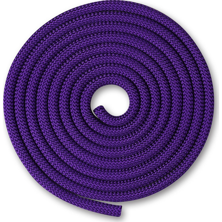 Скакалка гимнастическая INDIGO SM-121-LBL, утяжеленная, длина 2,5м, шнур, голубой