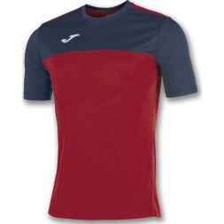 Футболка  игровая JOMA с коротким рукавом WINNER Красный Тёмно Синий L 100946.603, 9997642944087, Красный Тёмно Синий, L