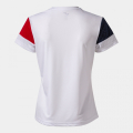 Футболка JOMA CAMISETA MANGA CORTA CREW V BLANCO ROJO