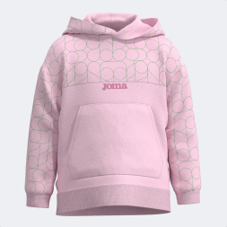 SUDADERA CON CAPUCHA NEW METAVERSE ROSA CLARO