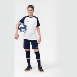 Футболка игровая JOGEL CAMP Reglan Jersey, белый/темно-синий, детский