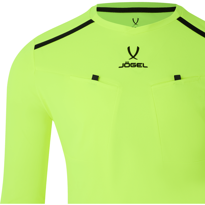 Футболка судейская с длинным рукавом JOGEL DIVISION PerFormDRY Referee LS Tee, желтый неон