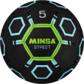Мяч футбольный MINSA Street, PU, ручная сшивка, размер 5
