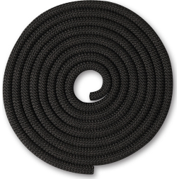 Скакалка гимнастическая INDIGO SM-123-BK, утяжеленная, длина 3м, шнур, черный