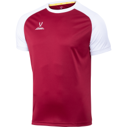 Футболка игровая JOGEL CAMP Reglan Jersey, гранатовый/белый, детский