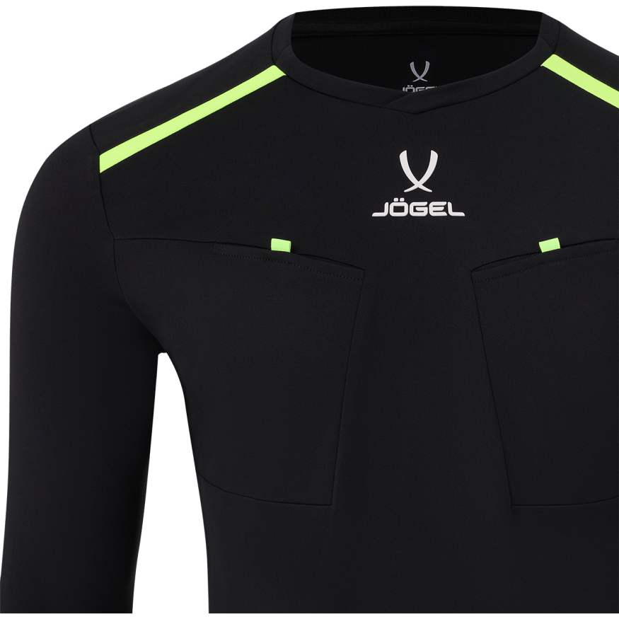 Футболка судейская с длинным рукавом JOGEL DIVISION PerFormDRY Referee LS Tee, черный