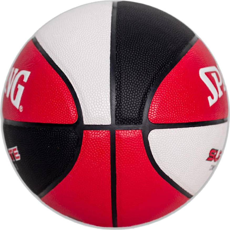 СЦ*Мяч баск. SPALDING Super Flite 76929z, р.7, синт. кожа ( композит), красно-черно-белый