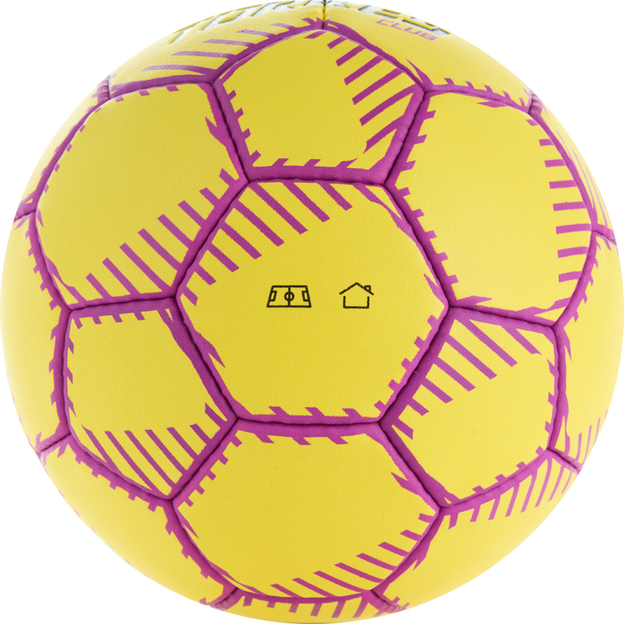 Мяч ганд. TORRES Club, H32433, р.3, ПУ, 5 подкл. слоев, руч. сшивка, желтый