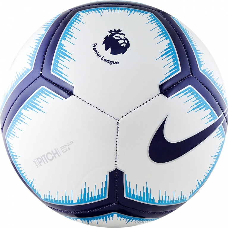 Мяч футбольный NIKE Pitch PL Бело-синий
