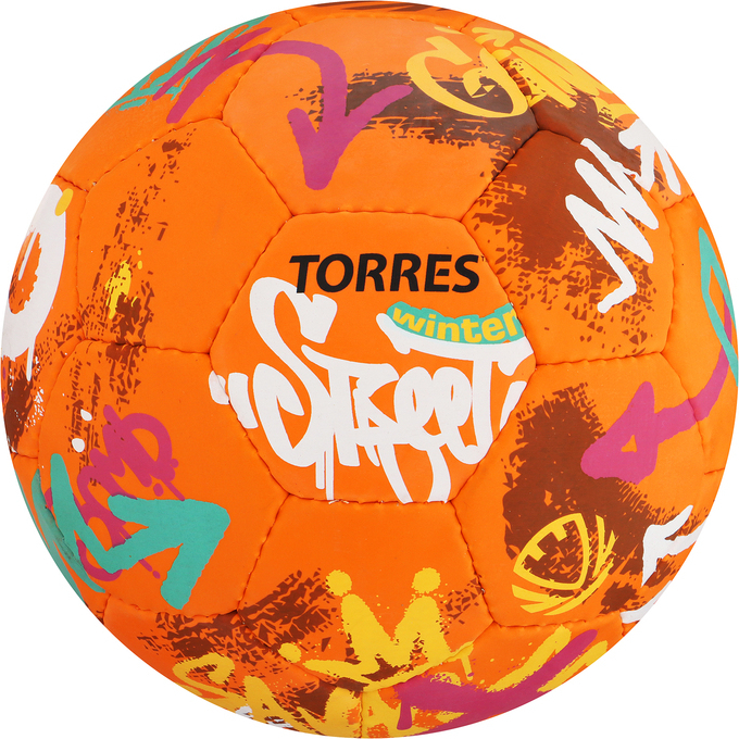 Мяч футбольный TORRES Winter Street F023285, резина, ручная сшивка, 32 панели, р. 5