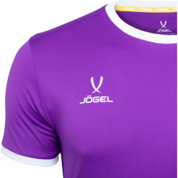 Футболка футбольная JOGEL CAMP Origin, фиолетовый/белый