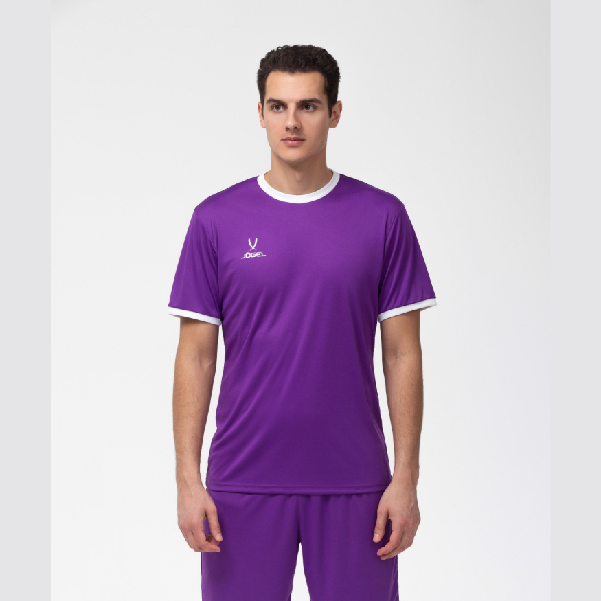 Футболка футбольная JOGEL CAMP Origin, фиолетовый/белый