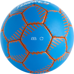 Мяч ганд. TORRES Club, H32442, р.2, ПУ, 5 подкл. слоев, руч. сшивка, синий
