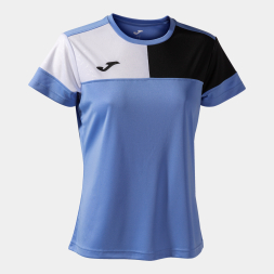 Футболка JOMA CAMISETA MANGA CORTA CREW V AZUL NEGRO