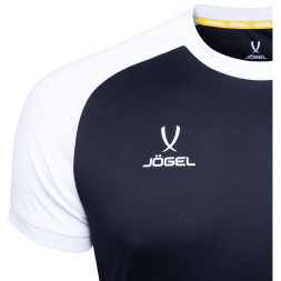 Футболка игровая JOGEL CAMP Reglan Jersey, черный/белый, детский