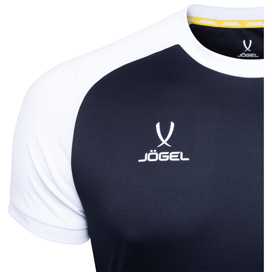 Футболка игровая JOGEL CAMP Reglan Jersey, черный/белый, детский
