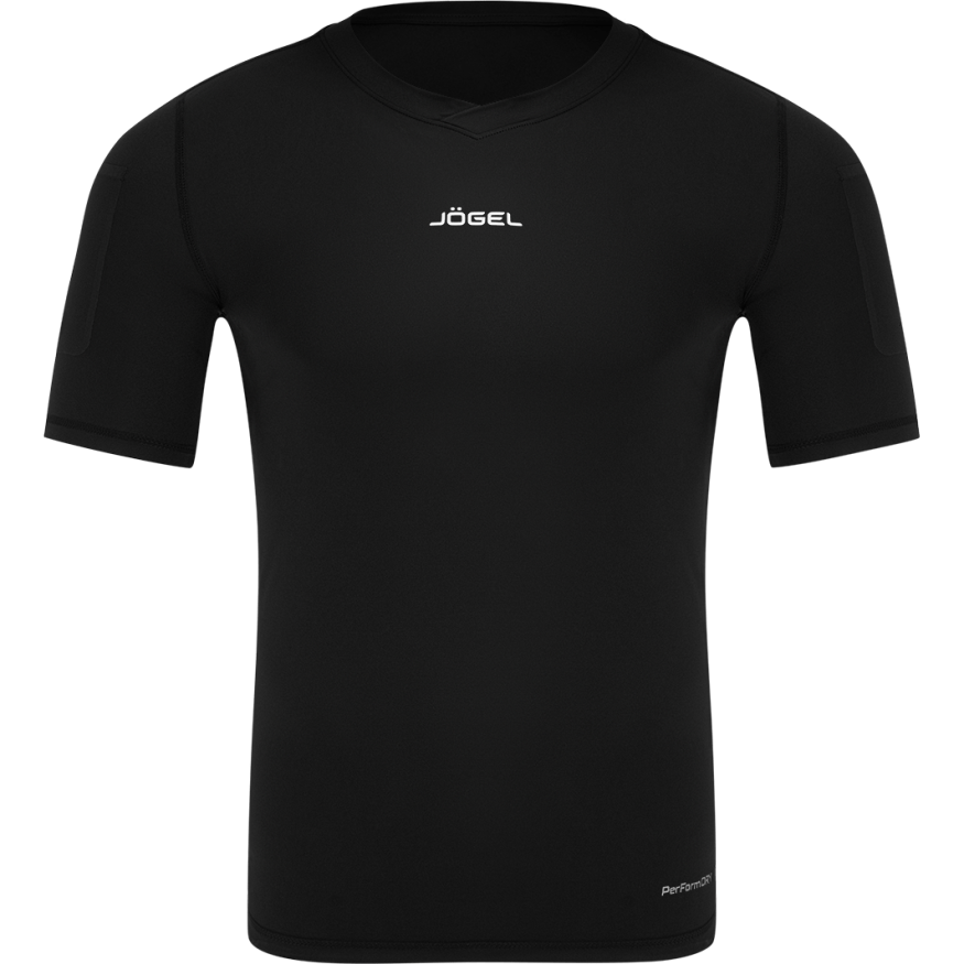 Футболка компрессионная судейская JOGEL PerFormDRY Referee Baselayer Tee SS, черный