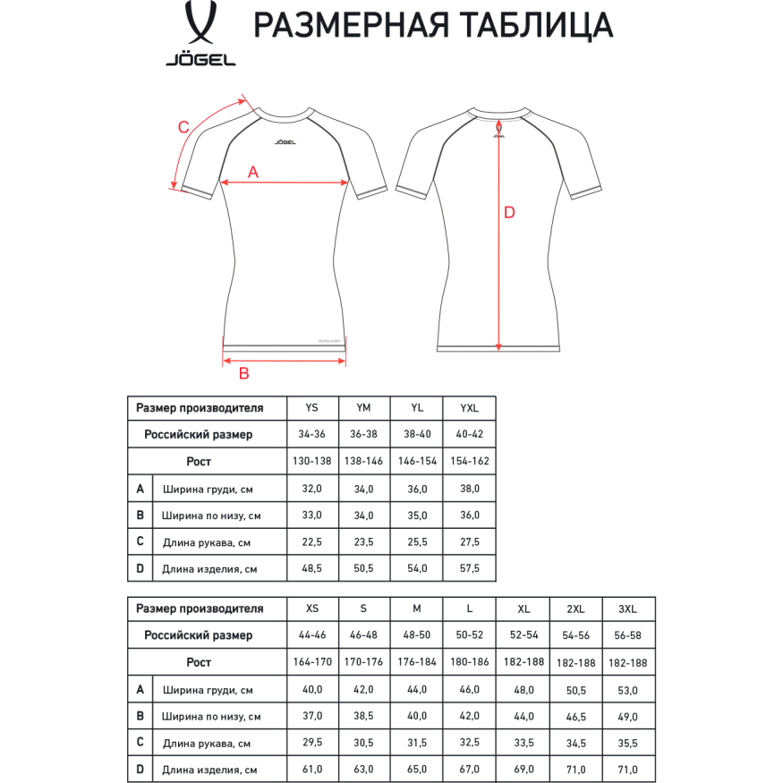 Футболка компрессионная с коротким рукавом JOGEL CAMP PerFormDRY Baselayer SS Tee, белый