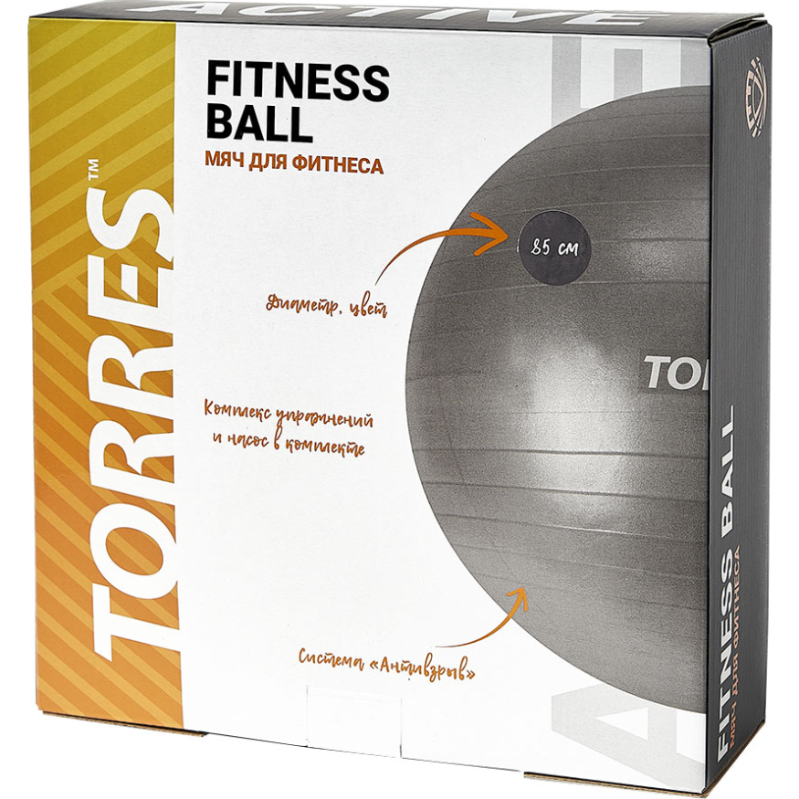 Мяч гимнастический TORRES размер,AL121185BK