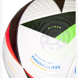 Мяч футб. ADIDAS Euro24 Fussballliebe PRO IQ3682,р.5, FIFA PRO, 20пан, ПУ, термосш, бело-мультиколор