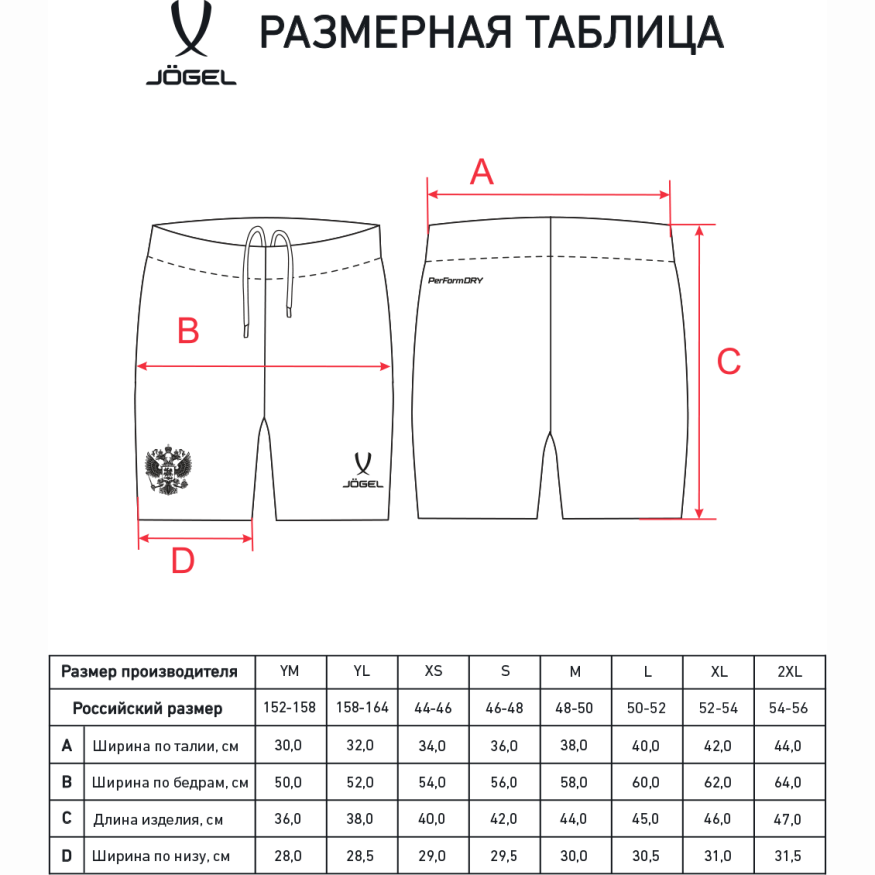 Шорты игровые JOGEL NATIONAL PerFormDRY Away Shorts, темно-синий