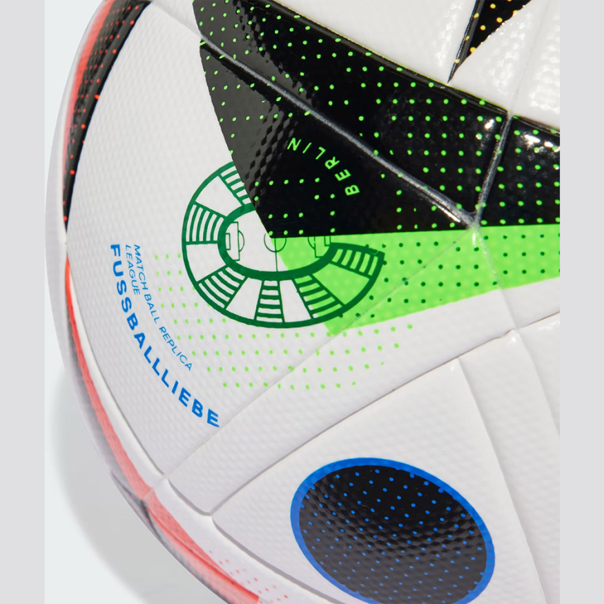 Мяч футб. ADIDAS Euro24 Fussballliebe LGE Box IN9369 р.5, FIFA Quality, 14пан, ТПУ,термосш,мультикол
