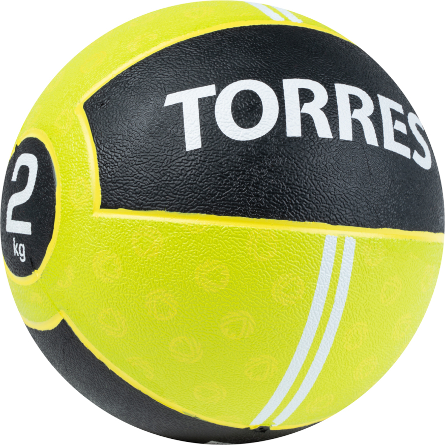 Медбол TORRES AL00231, 1кг, желто-черный