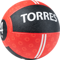 Медбол TORRES AL00231, 1кг, желто-черный