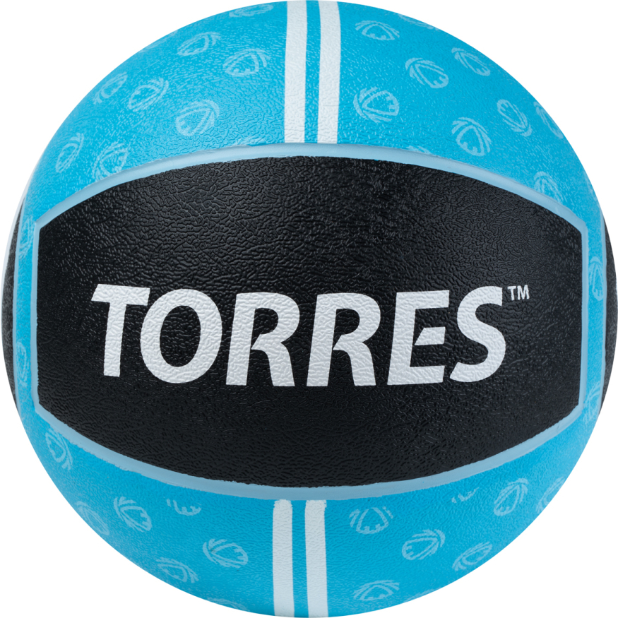 Медбол TORRES AL00231, 1кг, желто-черный