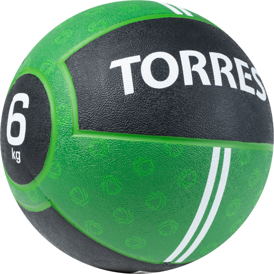 Медбол TORRES AL00231, 1кг, желто-черный