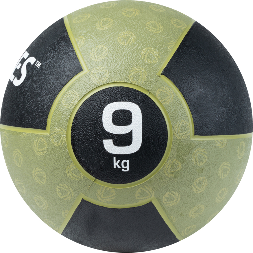 Медбол TORRES AL00231, 1кг, желто-черный