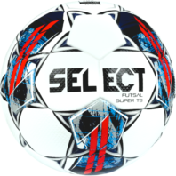 Мяч футзал. SELECT Futsal Super TB 3613460003,р.4, FIFA Quality Pro, 32п,ПУ, термосш,бело-сине-красн